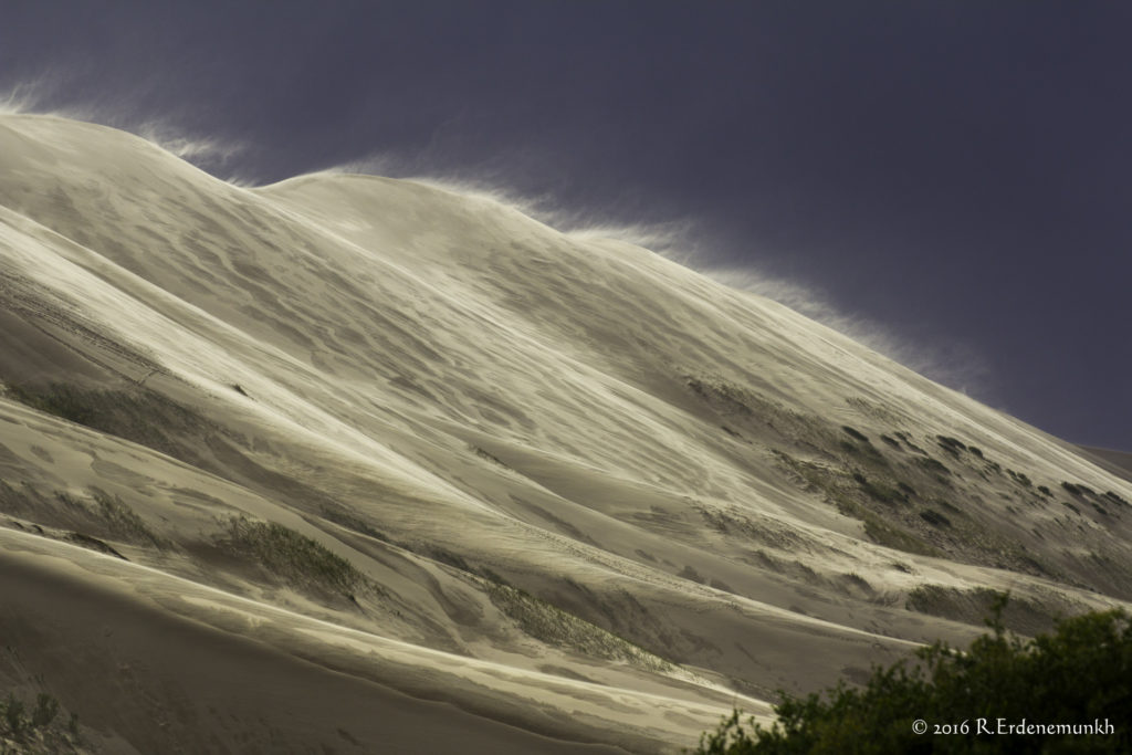 Sand dune before the rain