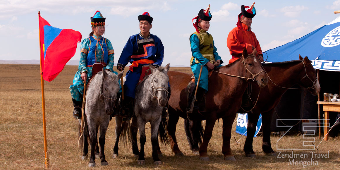 Mongolian couples during Naadam Festival