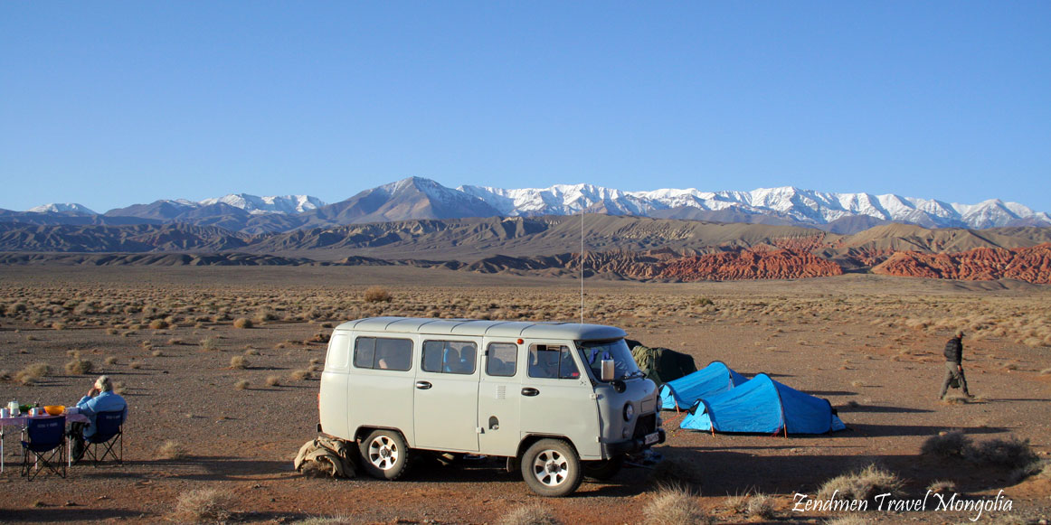 Camping in Altai Mountain Range