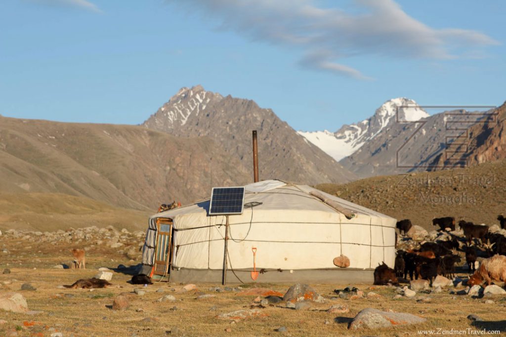 Nomadic ger in Western Mongolia