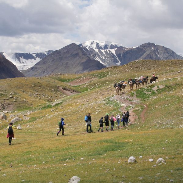 Trekking to Altai Tavan Bogd base camp